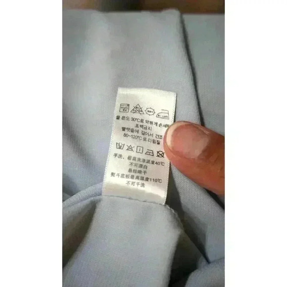 Daily Look Light Gray High-Low Hem Blouse with Back Zipper - Size L - Picture 15 of 15